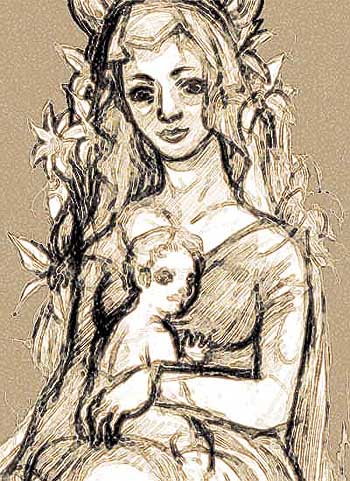 Madonna and Child by Mori@管理人