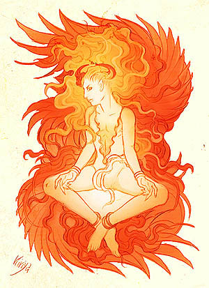 炎をつかさどるもの - Paimon, The King of Fire by Mori@管理人