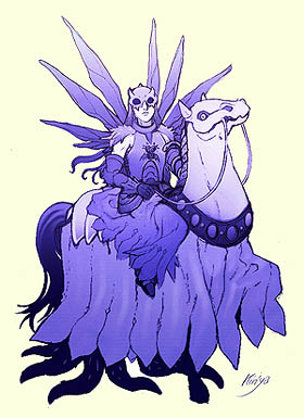 青白き乗り手 - Bathin, The Pale Rider by Mori＠管理人